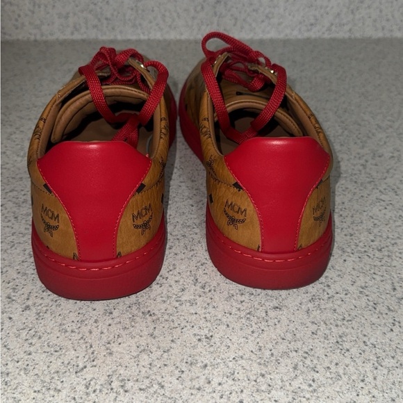 MCM Sneakers in Red and Brown - Picture 1 of 3